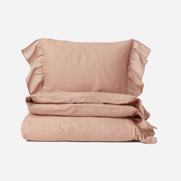 Flounced Duvet Cover Set