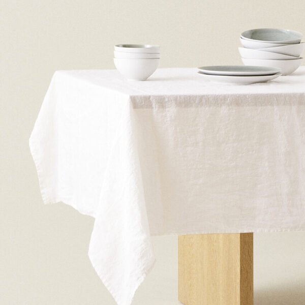 Plain Linen Tablecloth