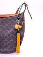Nature & Tao Natural Gourd Hanging Charm – Yellow Tassel, A Gentle Reminder of Wholeness & Ease for Home or Travel