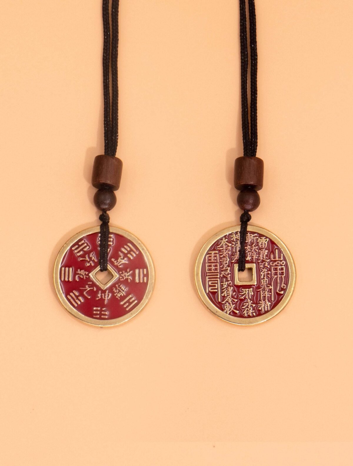 Nature & Tao Cinnabar ShanGui Pendant – The Ultimate Yang Mineral Amulet, Engraved with “Thunder Command, Slay Ghosts” & Eight Trigrams