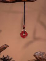 Nature & Tao Cinnabar ShanGui Pendant – The Ultimate Yang Mineral Amulet, Engraved with “Thunder Command, Slay Ghosts” & Eight Trigrams