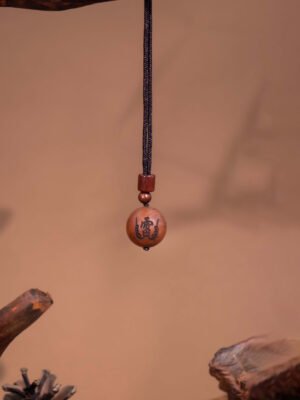 Nature & Tao Lei Gong Hui Amulet – Thunder-Struck Jujube Wood with Carved Talisman, A Gentle Reminder of Steadiness & Clarity