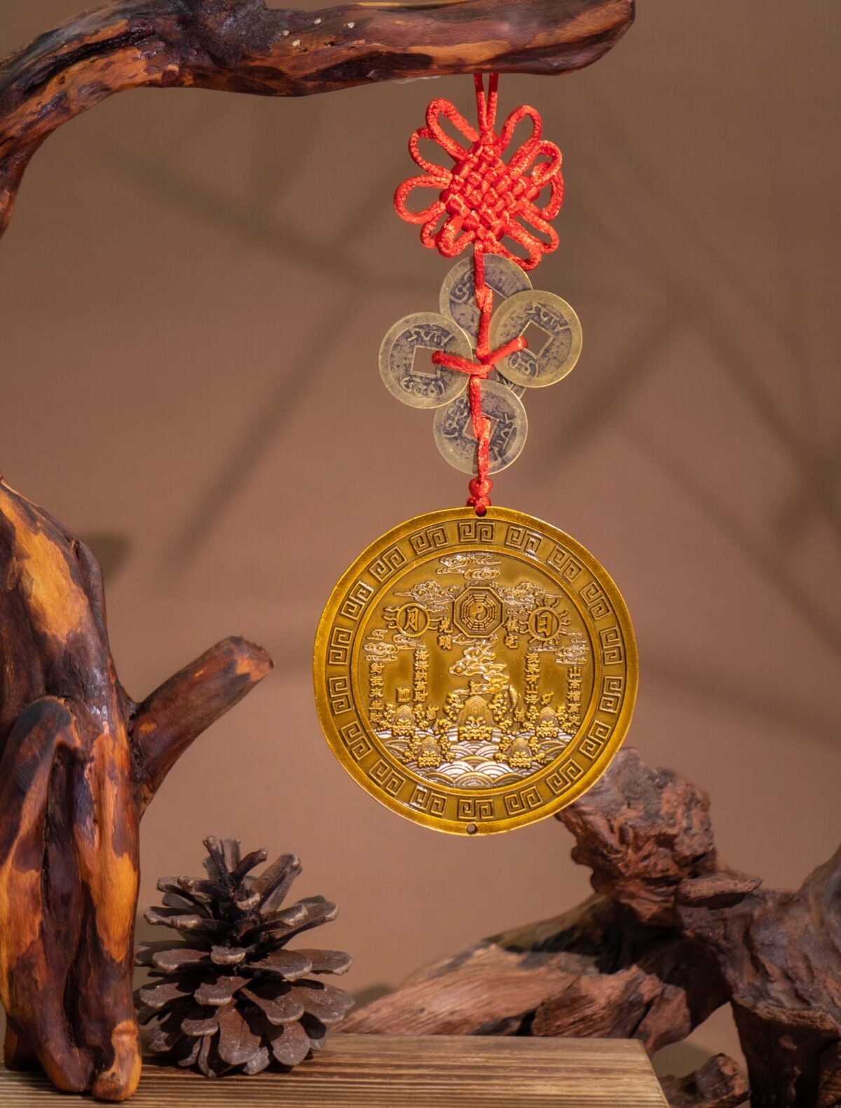 Nature & Tao Brass Mountain‑Sea Amulet – The Ultimate Feng Shui Tool for Transforming Sha Qi, Blocking Harm & Stabilizing Luck