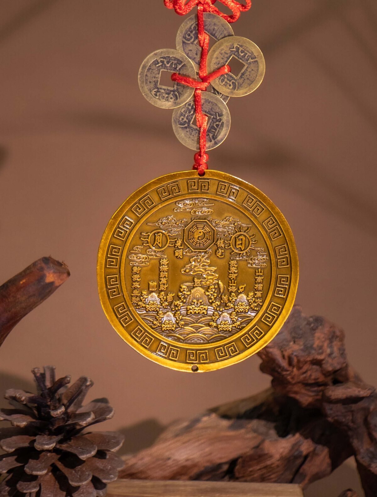 Nature & Tao Brass Mountain‑Sea Amulet – The Ultimate Feng Shui Tool for Transforming Sha Qi, Blocking Harm & Stabilizing Luck