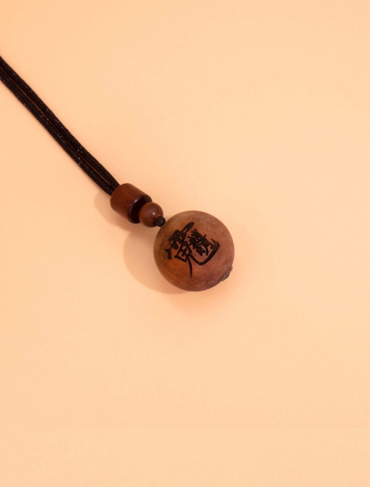 Nature & Tao GongMing Amulet – Thunder-Struck Jujube Wood with Carved Talisman for Invoking Wealth & Divine Protection