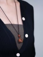 Nature & Tao Gong Ming Hui Amulet – Thunder-Struck Jujube Wood with Carved Talisman, A Gentle Reminder of Steadiness, Abundance & Purpose