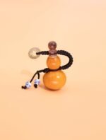 Nature & Tao Sealed Hulu ornament – Small Natural Gourd with Cork Stopper for Wishes, Protection & Safe Travel