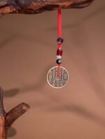 Nature & Tao ShanGui Exorcism Coin –Antique Brass Taoist Amulet with Red Cord for Warding Off Evil & Guarding Peace