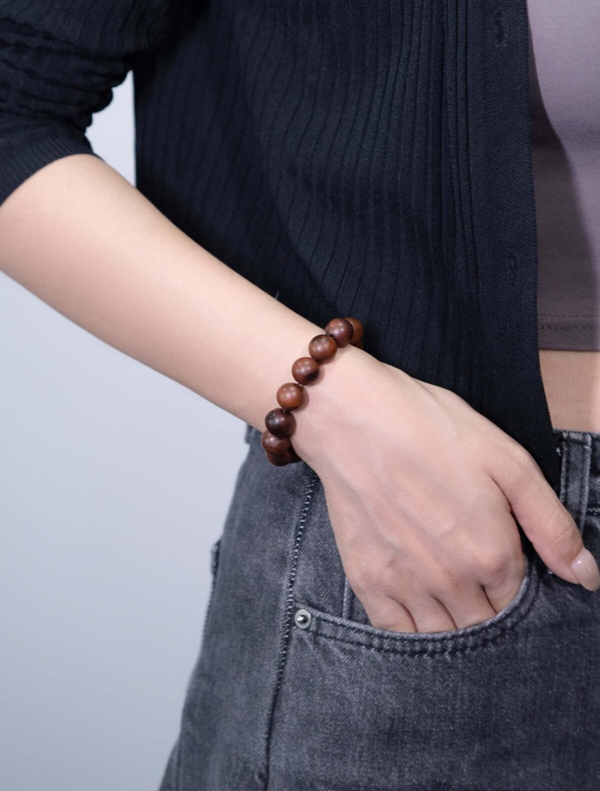 Nature & Tao Lightning-Struck Wood Bracelet – Sacred Jujube Wood, A Taoist Companion for Daily Wear