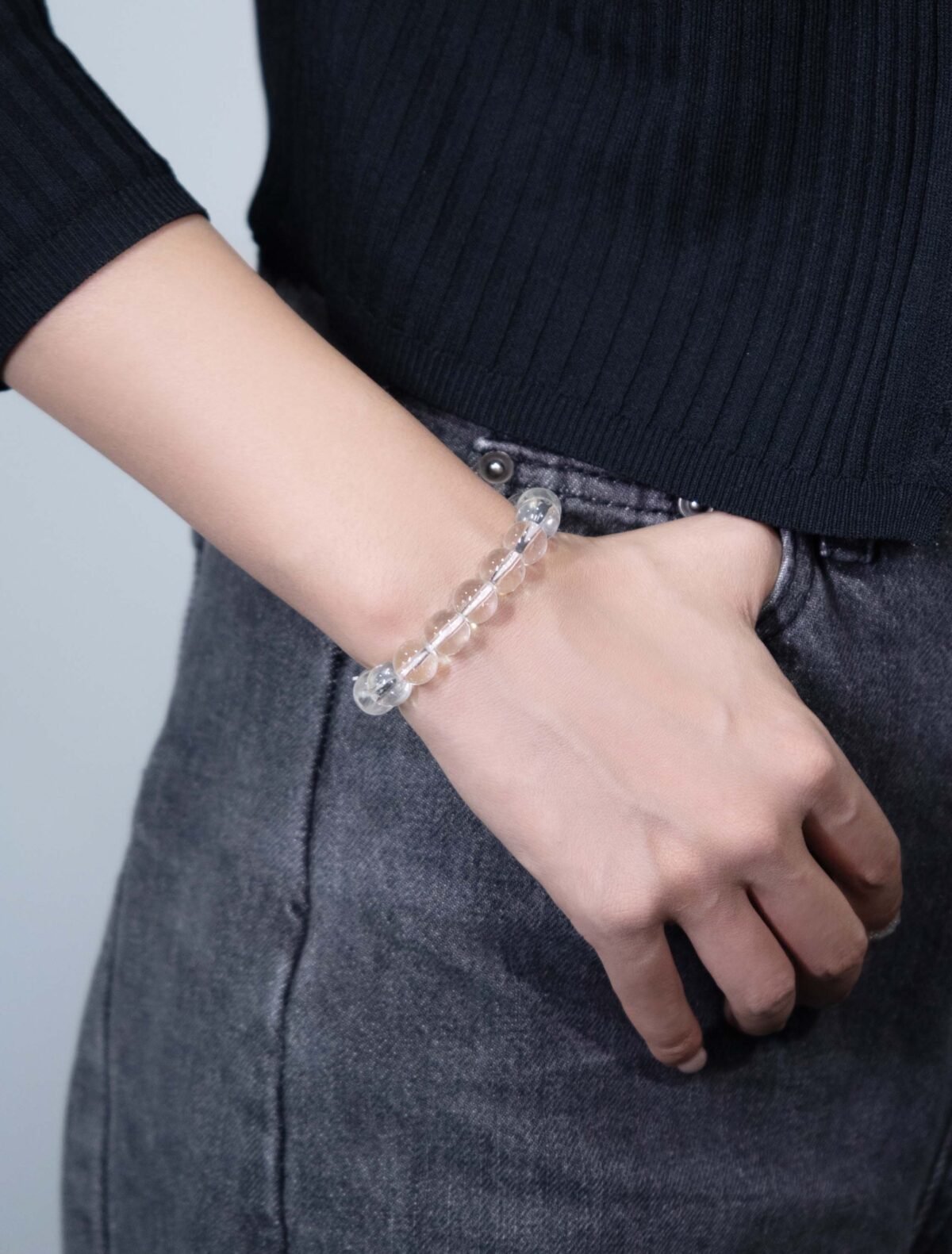 Nature & Tao White Crystal Bracelet – Pure, Clear, Naturally Bright, A Gentle Presence for Daily Life