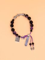 Nature & Tao Purple Crystal & “No Taboos” Talisman Bracelet – Wisdom, Noble Connections & Unrestricted Good Fortune