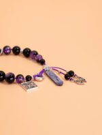 Nature & Tao Purple Crystal & “No Taboos” Talisman Bracelet – Wisdom, Noble Connections & Unrestricted Good Fortune