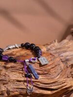 Nature & Tao Purple Crystal & “No Taboos” Talisman Bracelet – Wisdom, Noble Connections & Unrestricted Good Fortune