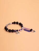 Nature & Tao Purple Crystal & Bagua Charm Bracelet – Harmonize Yin-Yang, Ward Off Evil, Enhance Intuition