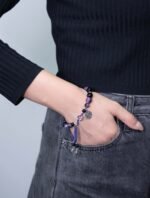 Nature & Tao Amethyst & Bagua Bracelet – Purple Light, Eight Signs, A Quiet Companion for Daily Life