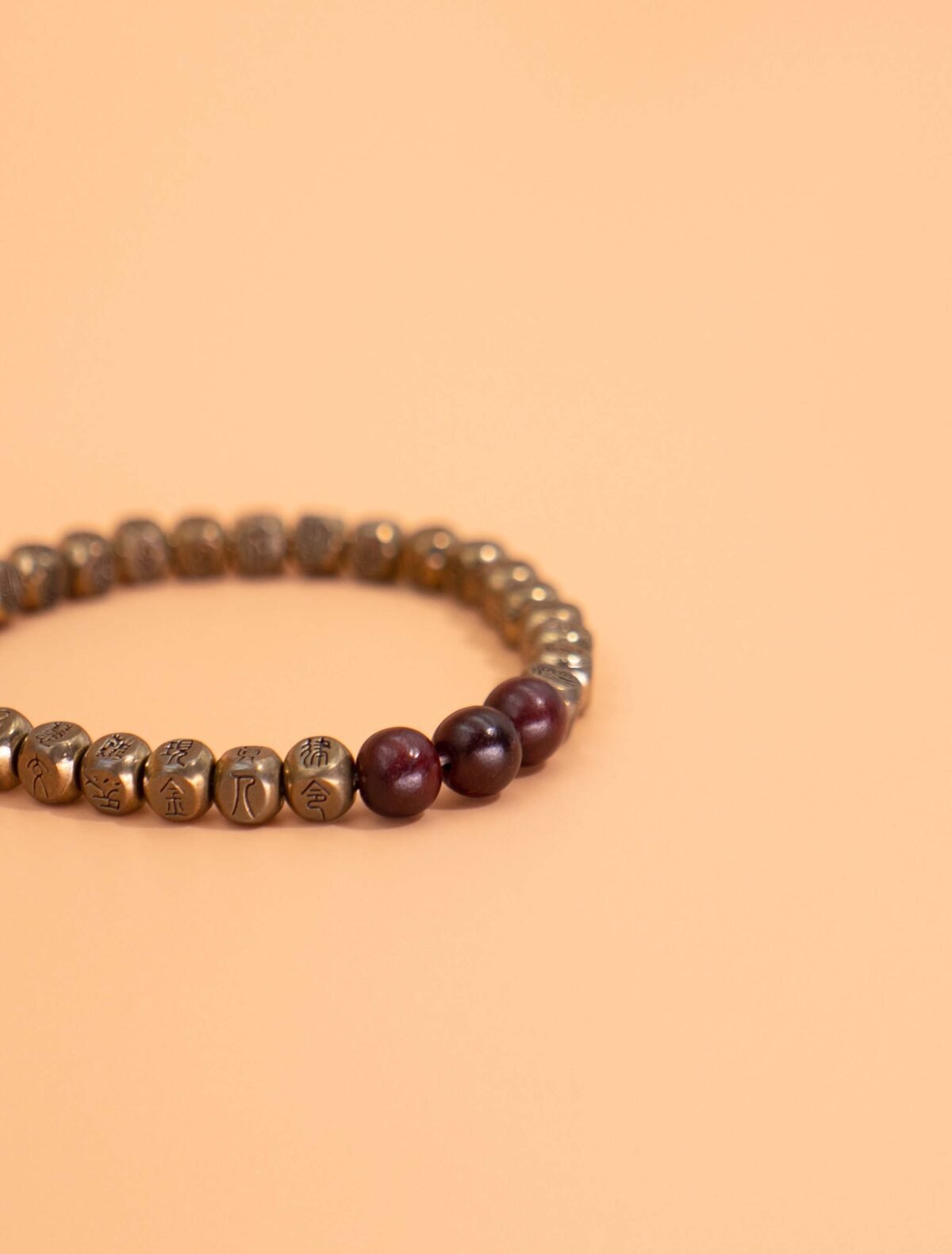 Nature & Tao Golden Light Incantation Bracelet – Engraved with the Most Powerful Exorcism Spell in Taoism