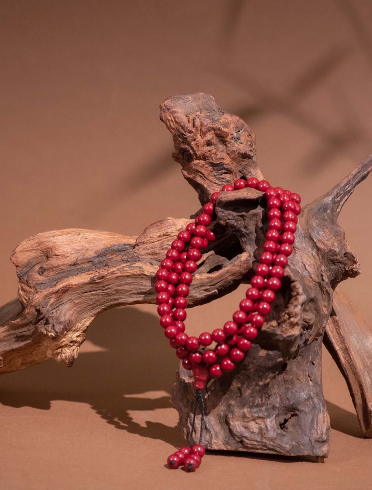 Nature & Tao Pure Cinnabar 108 Prayer Beads – 36 Tian Gang + 72 Di Sha, The Ultimate Yang Mineral for Warding Off Evil
