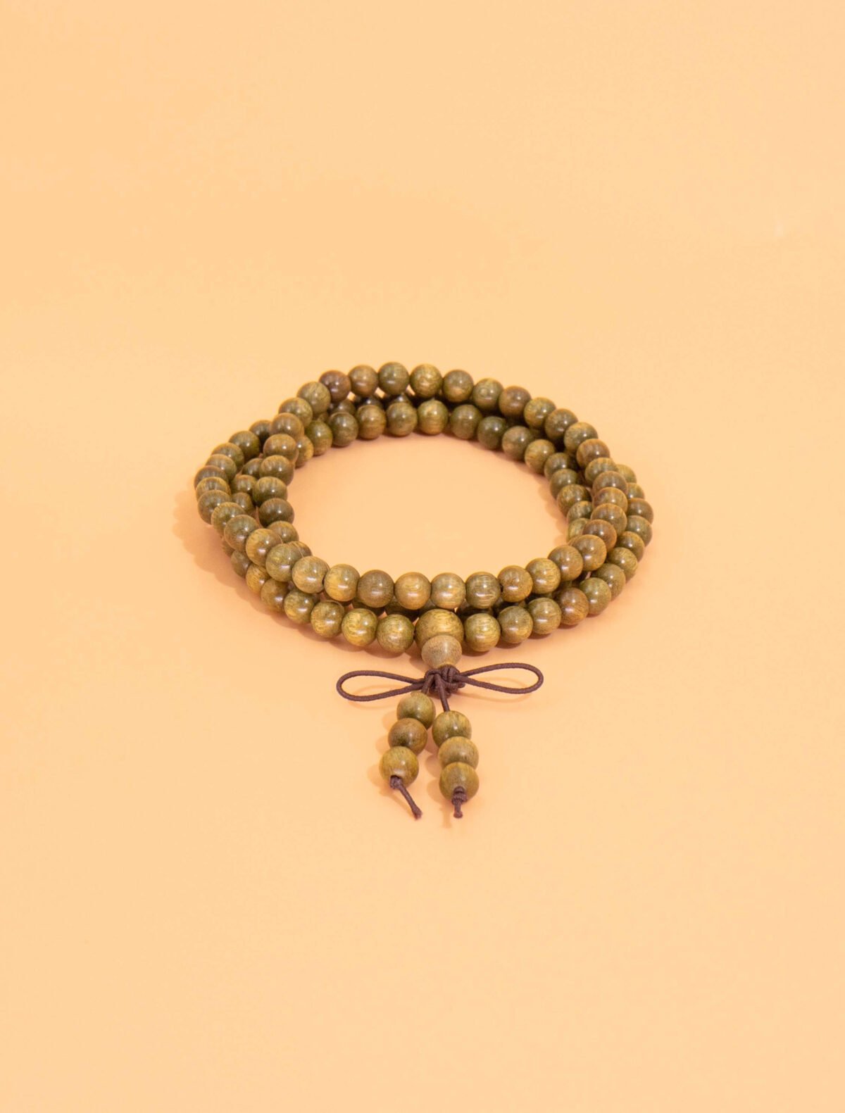 Nature & Tao Sacred Green Sandalwood 108 Prayer Beads – 36 Heavenly Generals + 72 Earthly Fiends for Complete Spiritual Protection