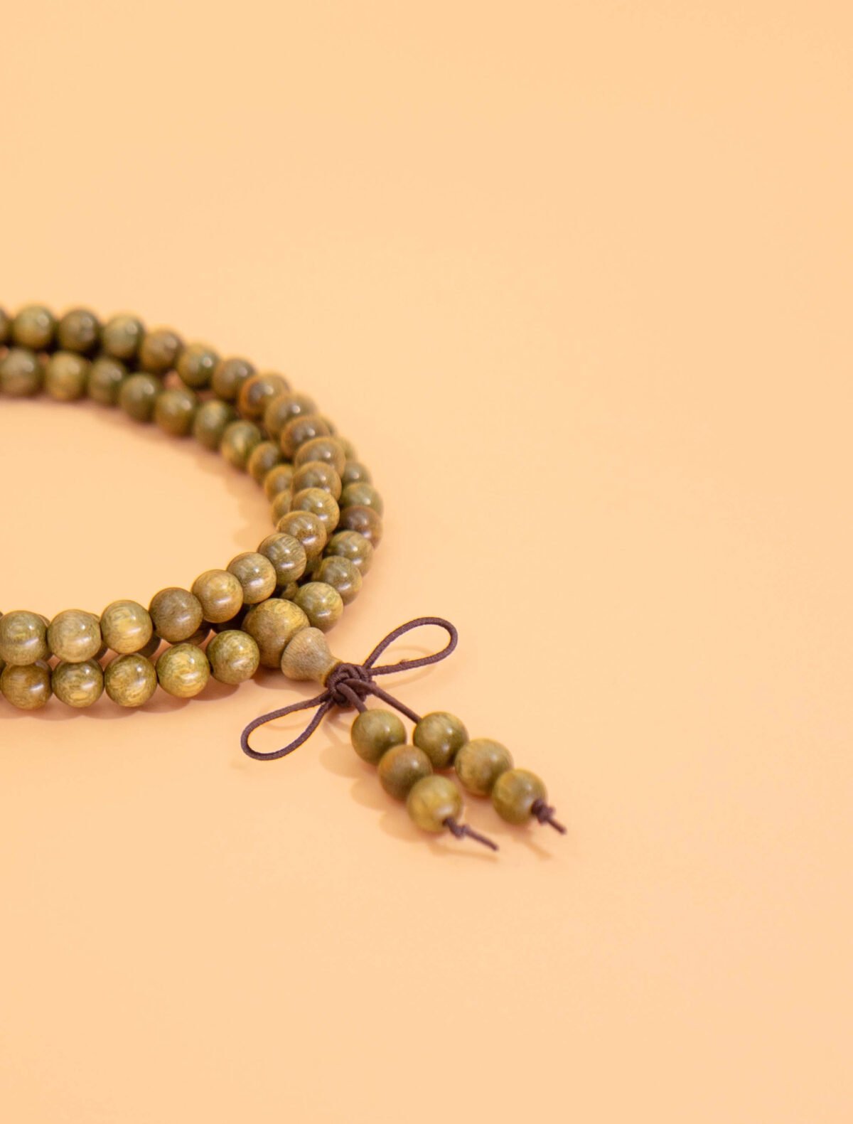 Nature & Tao Sacred Green Sandalwood 108 Prayer Beads – 36 Heavenly Generals + 72 Earthly Fiends for Complete Spiritual Protection