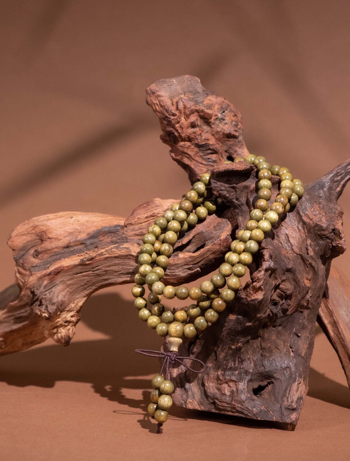 Nature & Tao Sacred Green Sandalwood 108 Prayer Beads – 36 Heavenly Generals + 72 Earthly Fiends for Complete Spiritual Protection