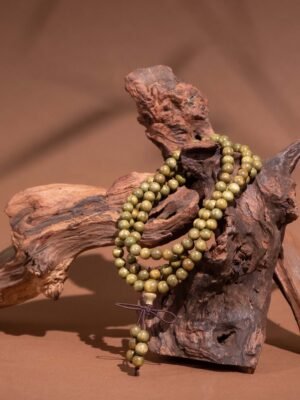 Nature & Tao Sacred Green Sandalwood 108 Prayer Beads – 36 Heavenly Generals + 72 Earthly Fiends for Complete Spiritual Protection
