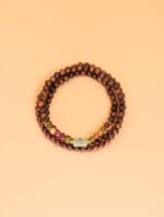 Nature & Tao Blackwood Prayer Beads – Jade at the Center, Tourmaline at the Sides, 108 Guards of Heaven and Earth