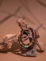 Nature & Tao Blackwood Prayer Beads – Jade at the Center, Tourmaline at the Sides, 108 Guards of Heaven and Earth