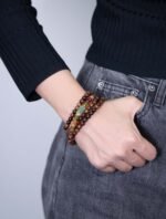 Nature & Tao Black Rosewood 108 Beads – Deep Wood, Gentle Stone, A Counting Companion for Daily Practice & Clear Purpose