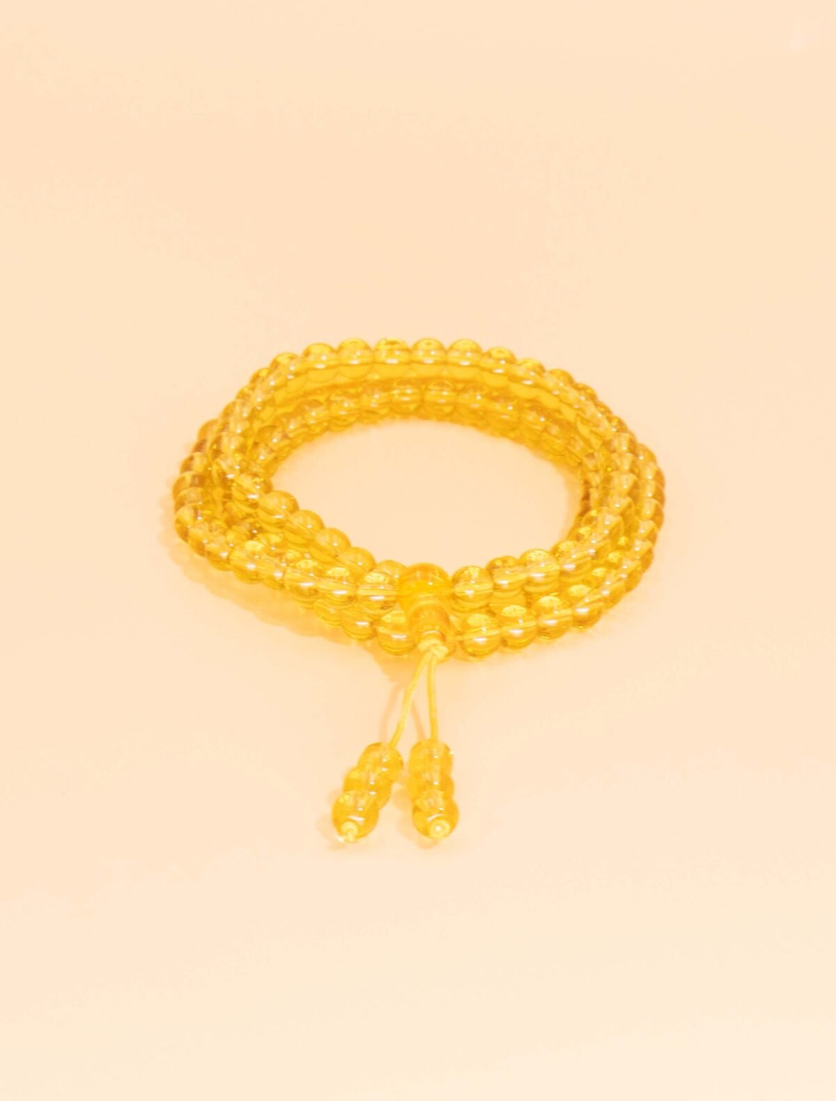 Nature & Tao Yellow Citrine Prayer Beads – 108 Beads of Golden Light, Warmth and Prosperity