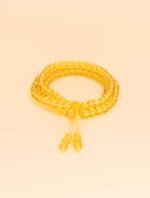 Nature & Tao Yellow Citrine Prayer Beads – 108 Beads of Golden Light, Warmth and Prosperity