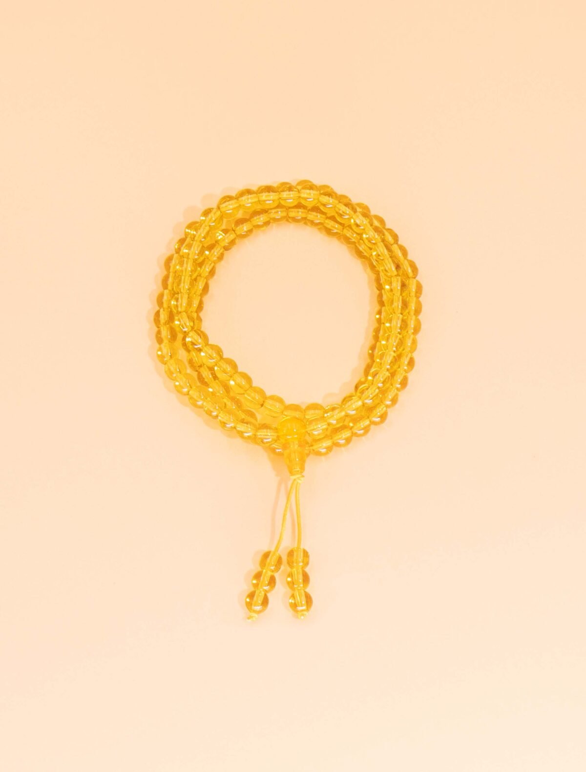 Nature & Tao Yellow Citrine Prayer Beads – 108 Beads of Golden Light, Warmth and Prosperity