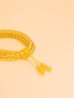Nature & Tao Yellow Citrine Prayer Beads – 108 Beads of Golden Light, Warmth and Prosperity