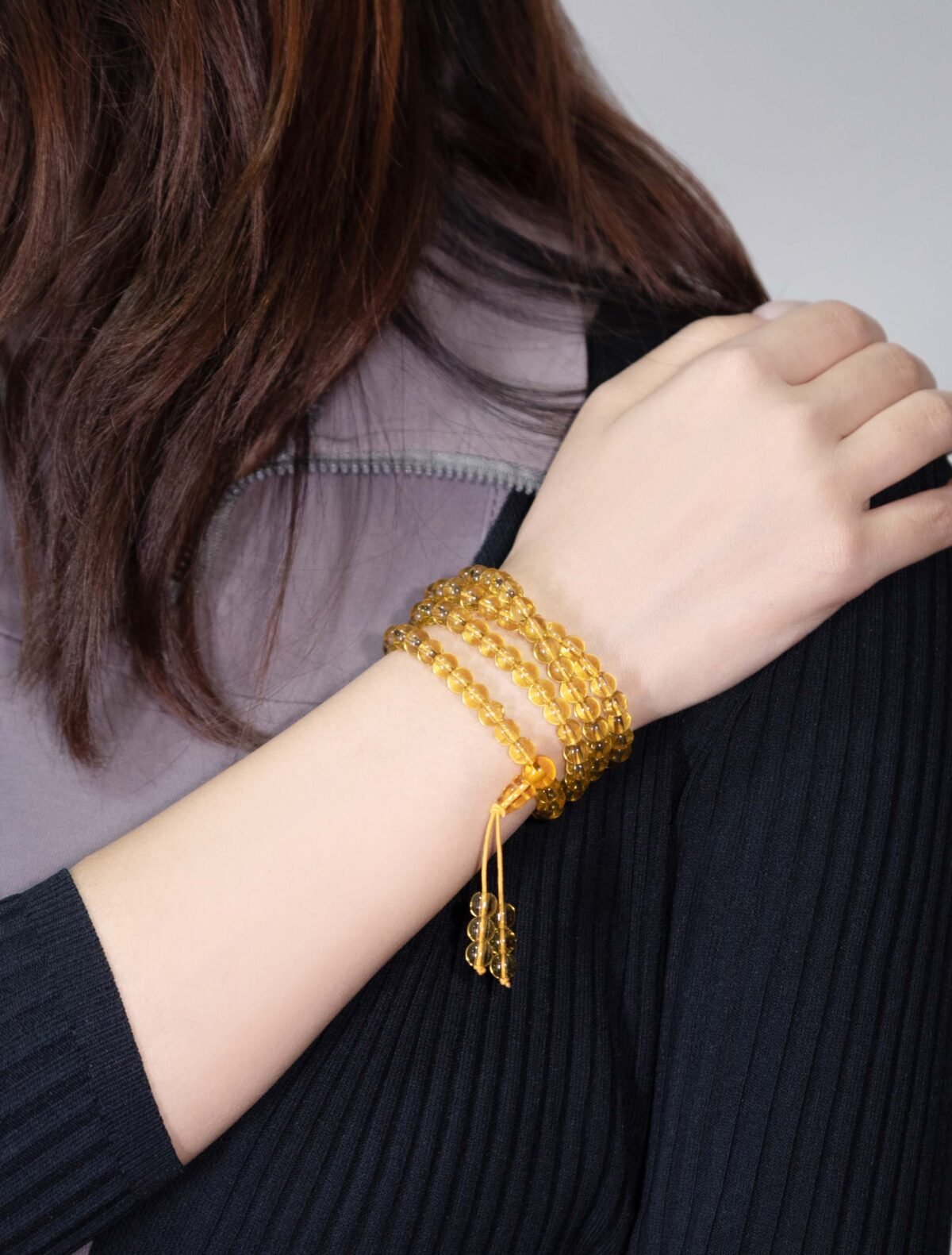 Nature & Tao Yellow Citrine 108 Beads – Golden Light, Gentle Warmth, A Counting Companion for Daily Practice & Purposeful Direction