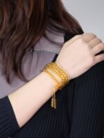 Nature & Tao Yellow Citrine 108 Beads – Golden Light, Gentle Warmth, A Counting Companion for Daily Practice & Purposeful Direction