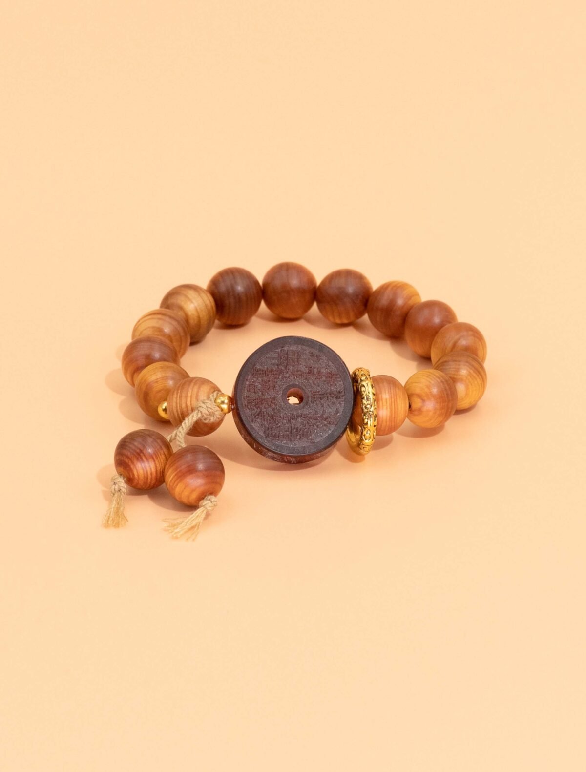 Nature & Tao Sacred Cedar & ShanGui Pendant Bracelet – Repel Evil, Anchor Spirit, Attract Noble Luck