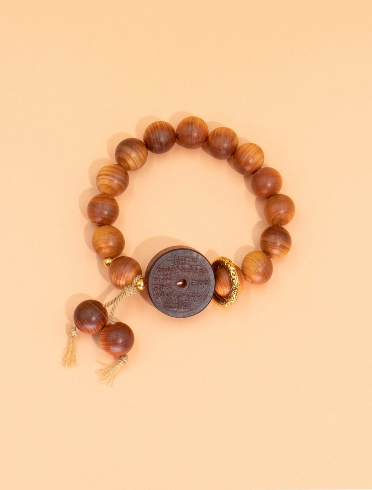 Nature & Tao Sacred Cedar & ShanGui Pendant Bracelet – Repel Evil, Anchor Spirit, Attract Noble Luck