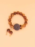 Nature & Tao Sacred Cedar & ShanGui Pendant Bracelet – Repel Evil, Anchor Spirit, Attract Noble Luck