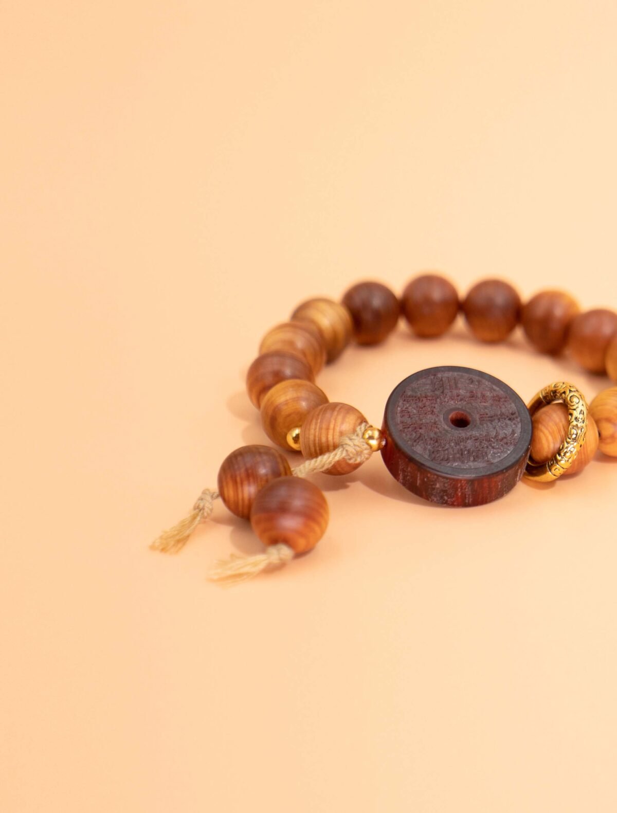 Nature & Tao Sacred Cedar & ShanGui Pendant Bracelet – Repel Evil, Anchor Spirit, Attract Noble Luck