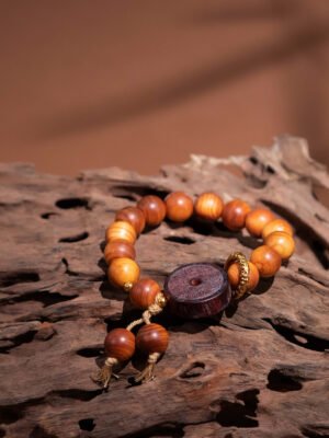 Nature & Tao Sacred Cedar & ShanGui Pendant Bracelet – Repel Evil, Anchor Spirit, Attract Noble Luck
