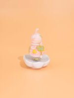 Nature & Tao Peach Blossom Hulu – Pink Porcelain Gourd with Butterfly Jade Charm, Pearl Accents & Lotus Base to Invite Love, Joy & Good Fortune