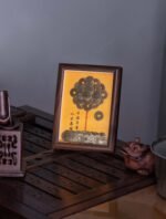 Nature & Tao Coin Money Tree Frame – Hand-Arranged Coins, Calligraphy Art & Walnut Frame, A Gentle Reminder of Steadiness & Grace