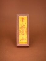 Nature & Tao Cinnabar Hand-Painted Health Talisman in Walnut Frame – For Dispelling Illness, Guarding Health & Home, Removable for Carry, One-Year Efficacy