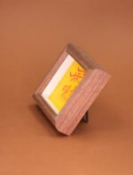 Nature & Tao Cinnabar Lei Zu Hui Talisman in Solid Walnut Frame – For the Thunder Decree, Thunderbolt Protection & Exorcism, Foldable for Carry, Annual Renewal