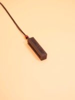Nature & Tao Thunder-Struck Wood Talisman Pendant – Deeply Carved Seal Script, Adjustable Cotton Cord, A Gentle Reminder of Steadiness & Purpose