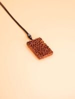 Nature & Tao Openwork Roots Peace Pendant – Carved Thunder-Struck Jujube Wood, Adjustable Black Cotton Cord, A Quiet Reminder of Resilience & Grace
