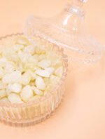 Nature & Tao Citrine Cleansing Bowl – Natural Chips · Glass Vessel · Place Them In · Let Stillness Do the Rest